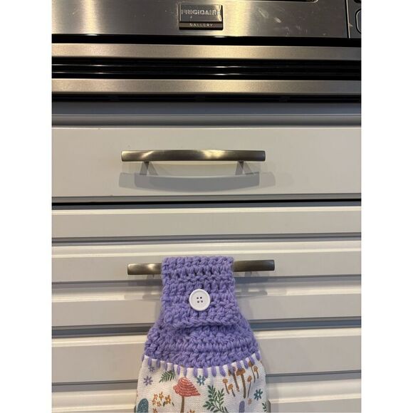 Crochet Top Kitchen Towel-Enjoy the little things - Picture 2 of 2